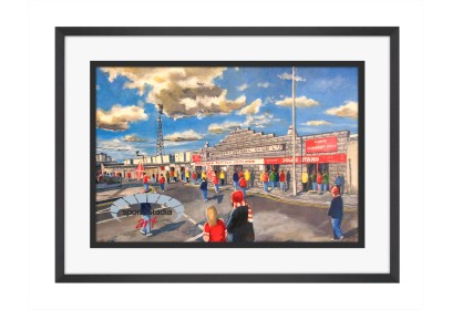 Pittodrie Stadium 'Going to the Match' Fine Art Print - Aberdeen FC Pittodrie Stadium 'Going to the Match' Fine Art Print - Aberdeen FC